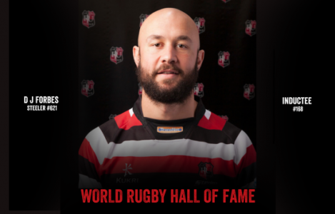 Steeler #621 DJ Forbes inducted into the World Rugby Hall of Fame