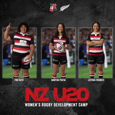 Girls Academy Players picked for NZ Under 20 Women's Rugby Camp